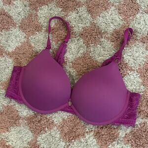 Soma Intimates Embraceable Enchanting Lace Push Up Bra-Orchid Daze